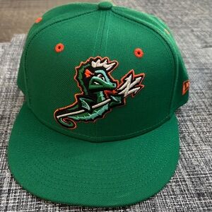 Minor League On Field New Era Emerald Norfolk Tides Emblem Cap